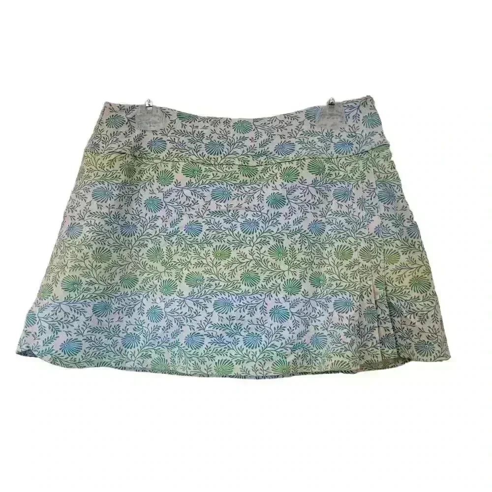 Jerdog Girl's Blue/Green/White Tennis Skirt with Briefs